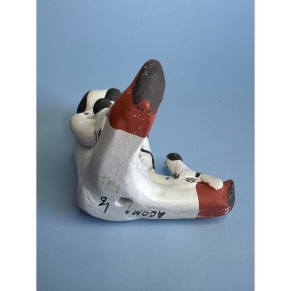 Vintage Southwestern Tribal Storyteller Figurine 4 Kids Artist Signed Acoma Pott - Picture 5 of 5